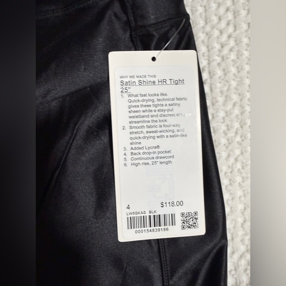 NWT Lululemon Athletica Satin Shine High-Rise Tight 25" - Picture 8 of 8